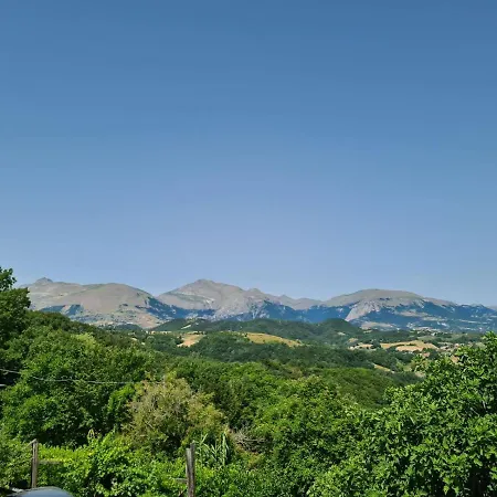 Serra Panoramic Views Of Sibillini Mountains *